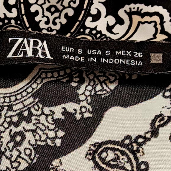 ZARA | Paisley Long Sleeve Top | Small - Picture 5 of 10